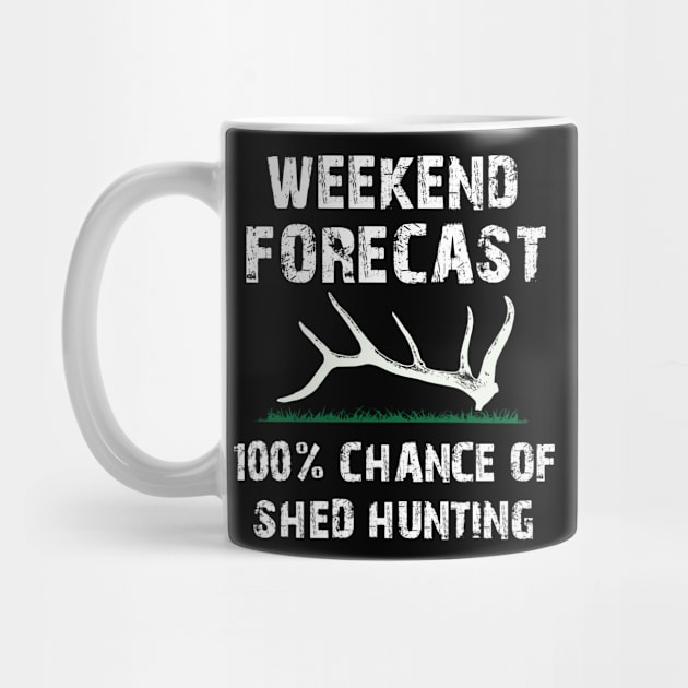 Elk & Deer Shed antler hunting, shed hunters t-shirt by tmuzaa